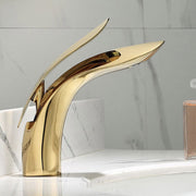 Brass internet celebrity rose gold creative personalized washbasin bathroom washbasin hot and cold