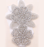 Sweet princess bridal headgear handmade crystal inlaid rhinestone flower cloth headband hair ornament