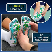Five Finger Socks Health Care Socks Creative Acupoint Map Foot Massage Socks Cotton Socks