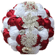 Artificial Wedding Bouquets Hand Made Flower Rhinestone Bridesmaid Crystal Bridal Wedding Bouquet